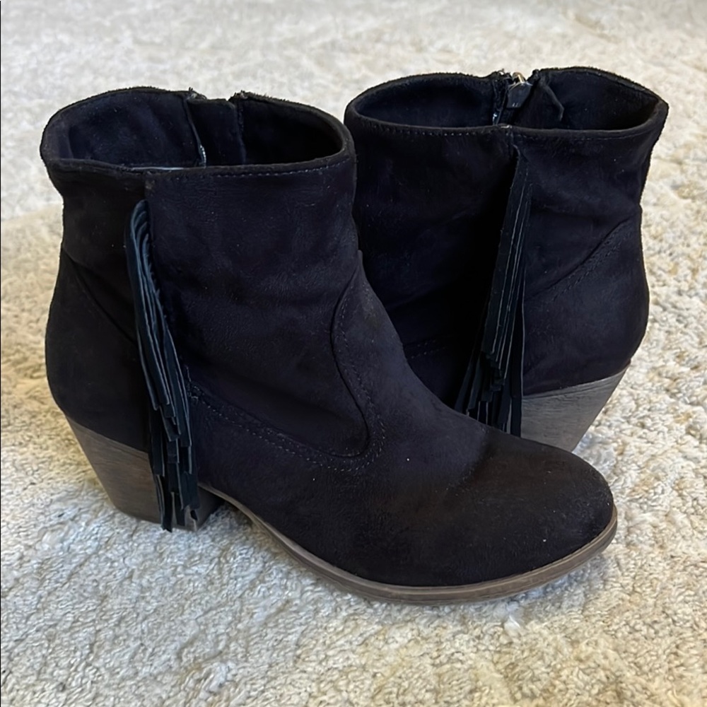 Rock & Candy By ZIGI Black Suede Ankle Boots